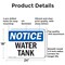 Signmission Water Tank, 24 in W x Rectangle, Aluminum OS-2PACK-NS-A-1824-L-18986 - alternate 3
